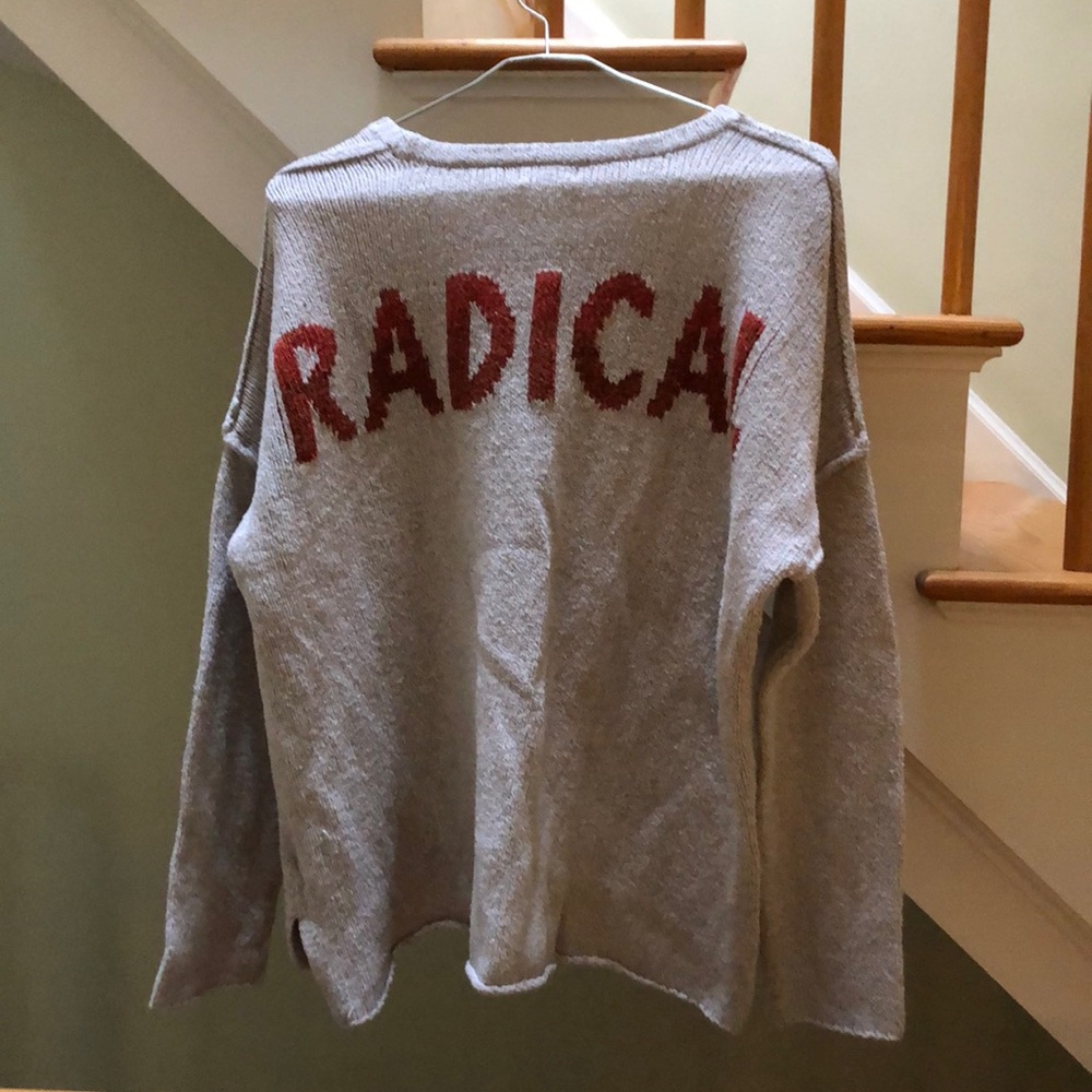 Cotton grey sweater
